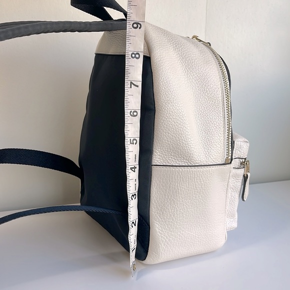 COACH Pebbled Leather Mini Charlie Backpack Color Chalk - Picture 16 of 17